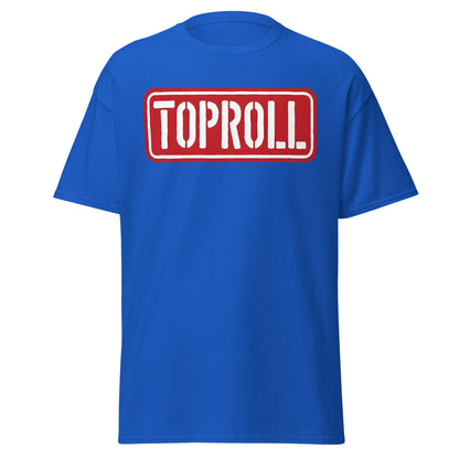 Toproll Arm Wrestling T-Shirt - Pro Strength & Grip Tee - Royal - T-Shirts Online