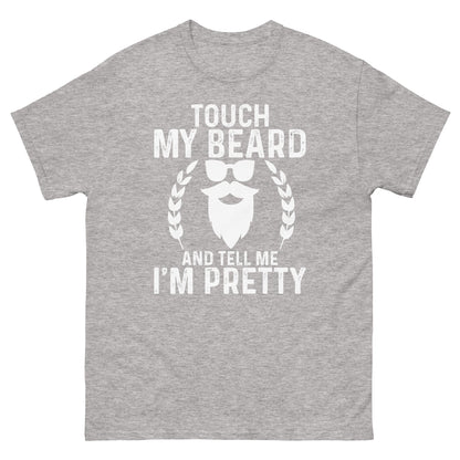 Touch My Beard | Men's classic t-shirt - Sport Grey - T-Shirts Online