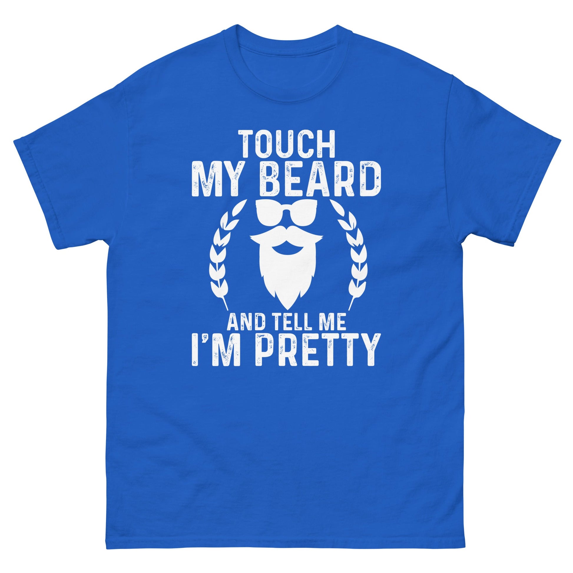 Touch My Beard | Men's classic t-shirt - Royal - T-Shirts Online