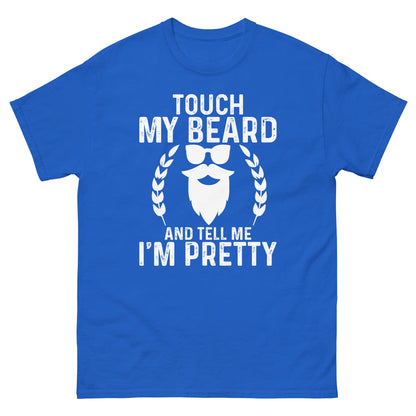 Touch My Beard | Men's classic t-shirt - Royal - T-Shirts Online