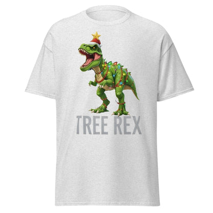 Tree Rex Christmas Shirt | Funny Dinosaur Holiday T-Shirt - Ash - T-Shirts Online