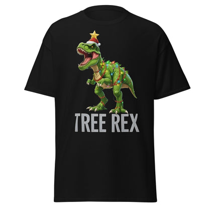 Tree Rex Christmas Shirt | Funny Dinosaur Holiday T-Shirt - Black - T-Shirts Online