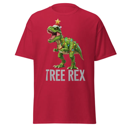 Tree Rex Christmas Shirt | Funny Dinosaur Holiday T-Shirt - Cardinal - T-Shirts Online