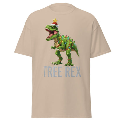 Tree Rex Christmas Shirt | Funny Dinosaur Holiday T-Shirt - Sand - T-Shirts Online