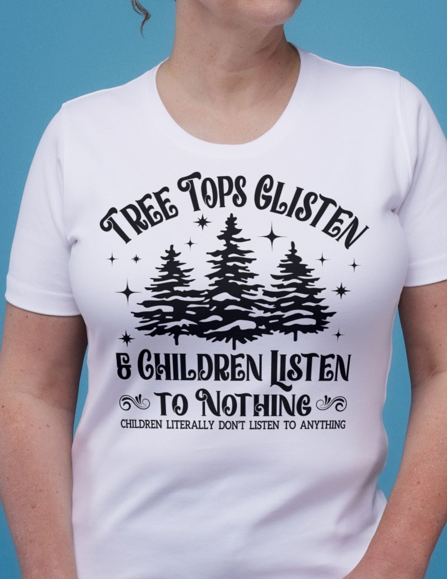 Tree Tops Glisten | Christmas T-Shirt - Cardinal - T-Shirts Online