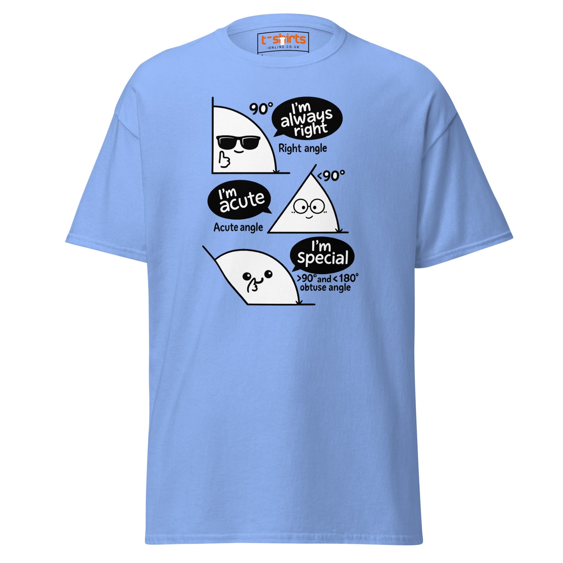 Trigonometry T-Shirt | Funny Math Angle Pun Tee - Carolina Blue - T-Shirts Online