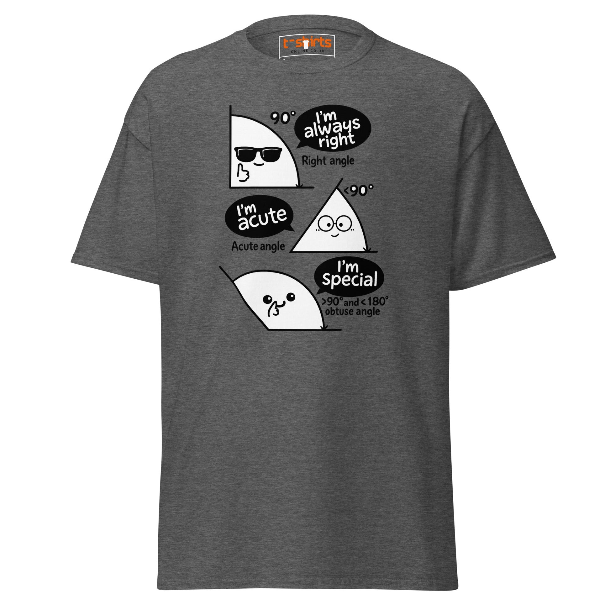 Trigonometry T-Shirt | Funny Math Angle Pun Tee - Dark Heather - T-Shirts Online