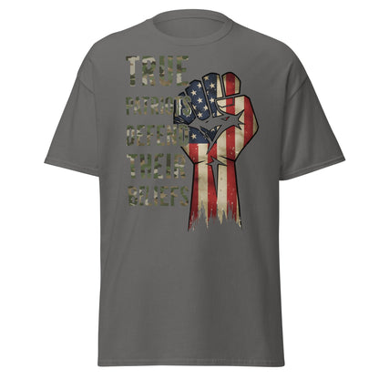 True Patriots Defend Their Beliefs Shirt - Patriotic Tee - Charcoal - T-Shirts Online