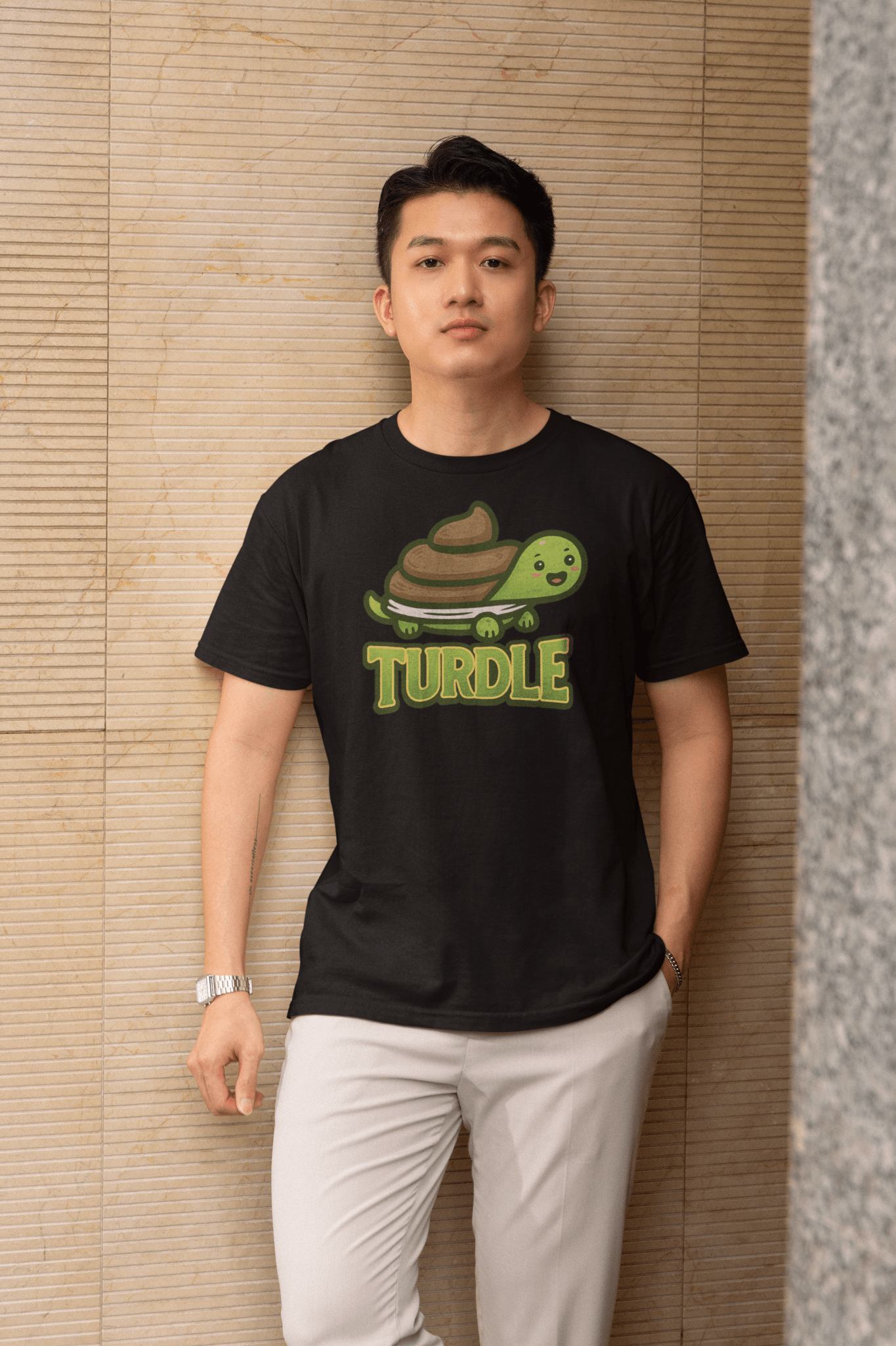 Turdle T-Shirt – Funny Poop Turtle Pun Cartoon Tee - Royal - T-Shirts Online