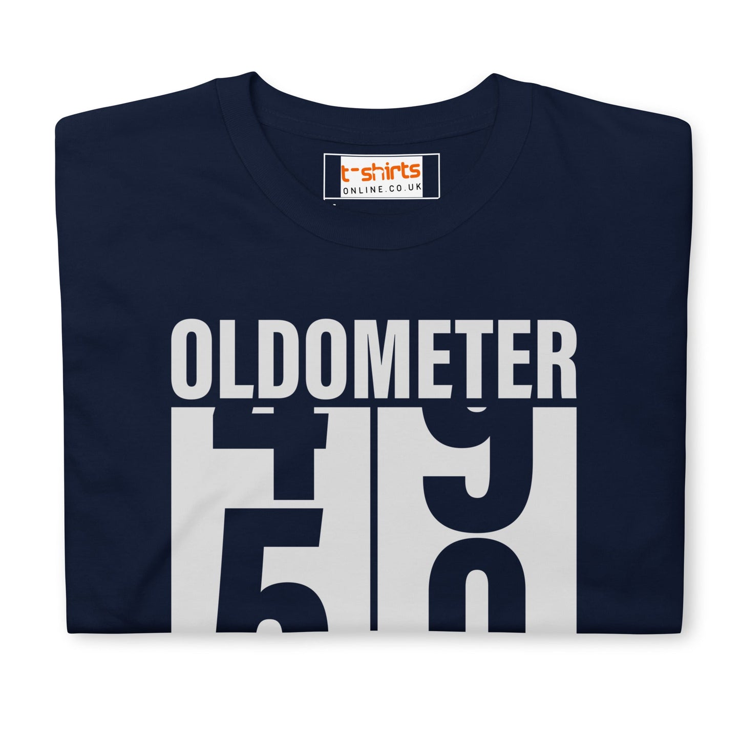 Turning 50 T-Shirt | Oldometer Birthday Tee - Black - T-Shirts Online