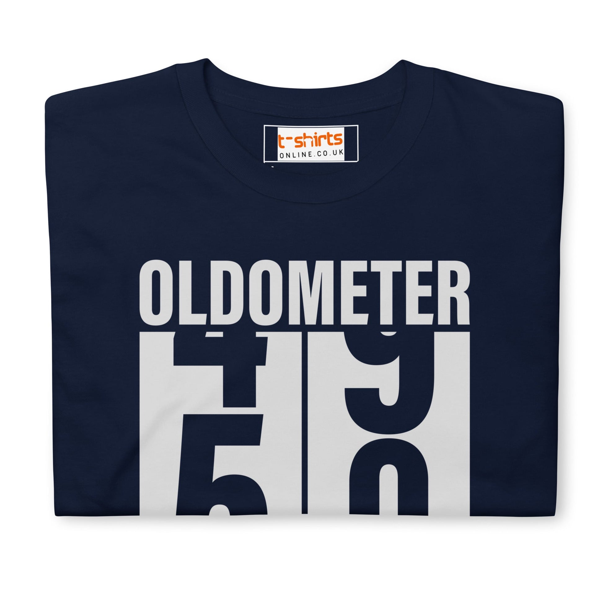 Turning 50 T-Shirt | Oldometer Birthday Tee - Black - T-Shirts Online