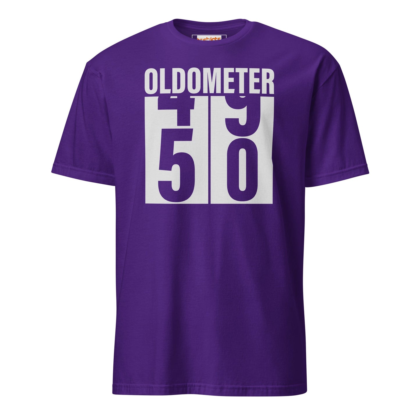 Turning 50 T-Shirt | Oldometer Birthday Tee - Purple - T-Shirts Online