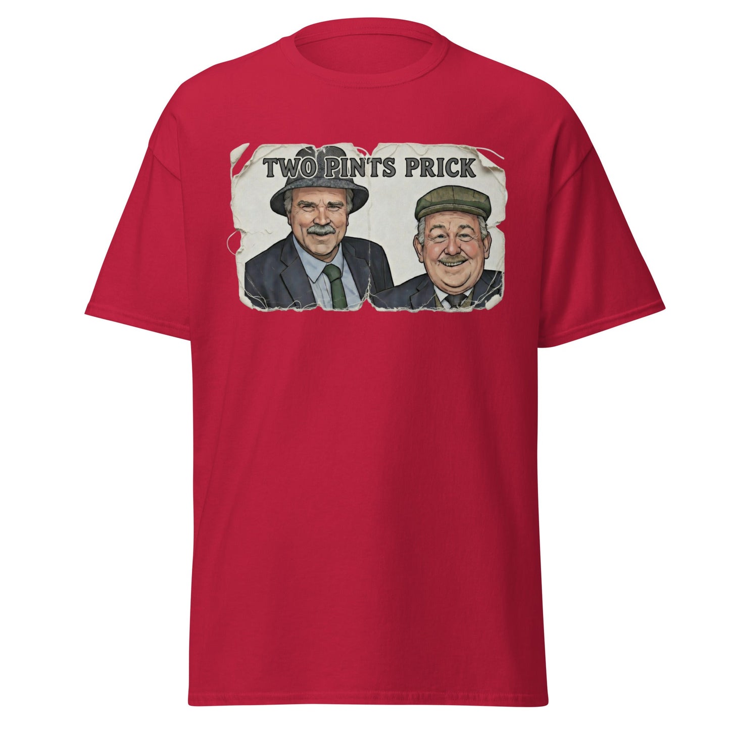 Two Pints Prick T-Shirt - Funny Still Game Fan Tee - Cardinal - T-Shirts Online