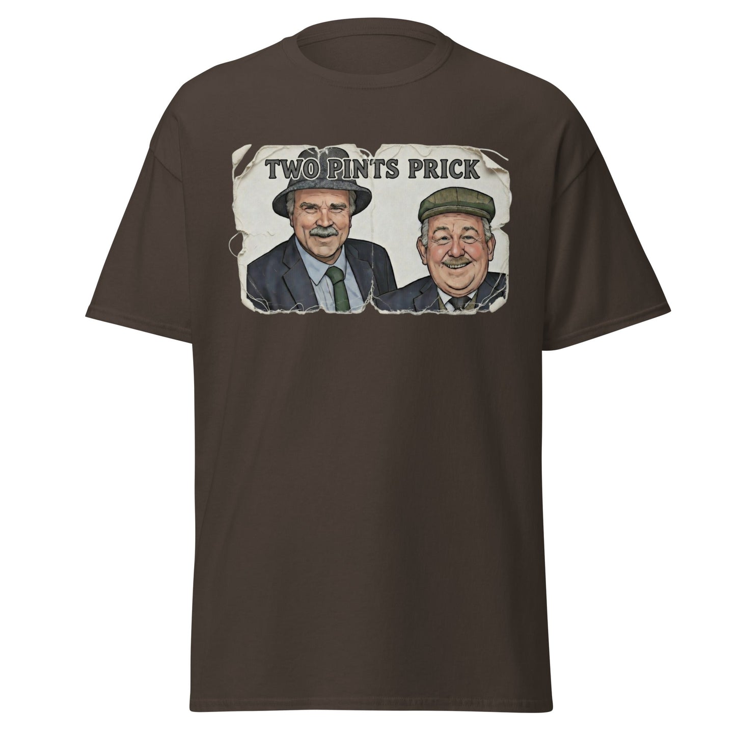 Two Pints Prick T-Shirt - Funny Still Game Fan Tee - Dark Chocolate - T-Shirts Online