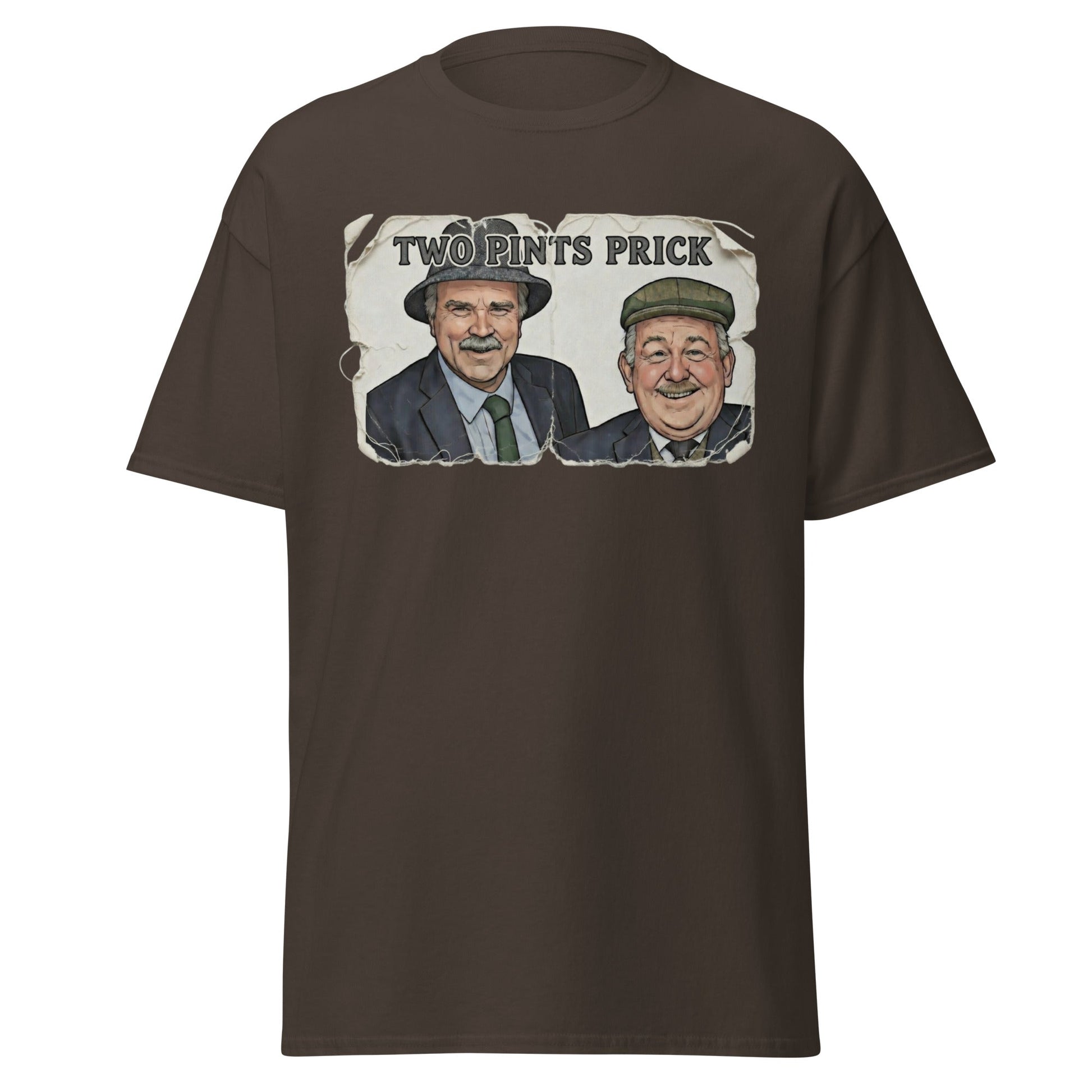 Two Pints Prick T-Shirt - Funny Still Game Fan Tee - Dark Chocolate - T-Shirts Online