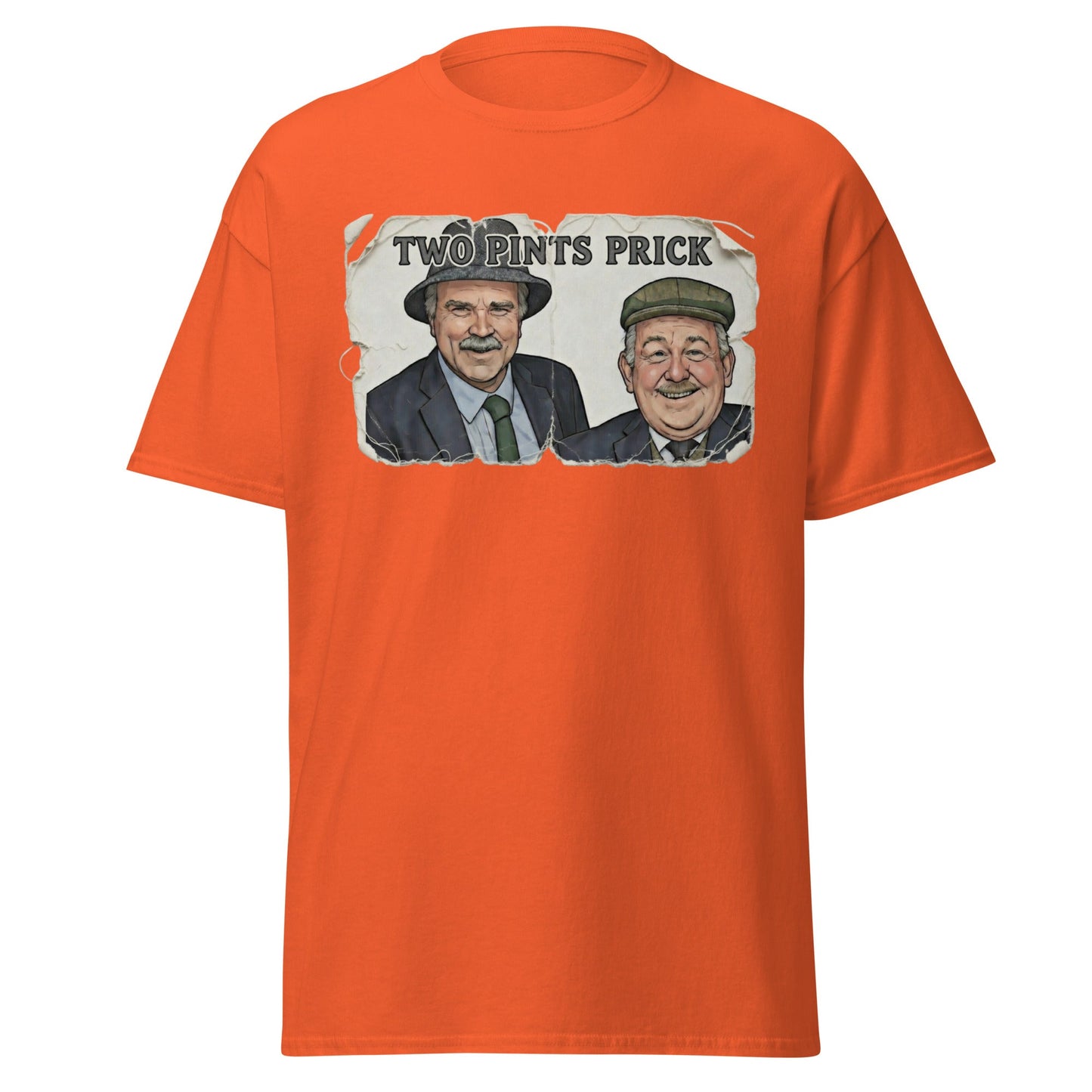 Two Pints Prick T-Shirt - Funny Still Game Fan Tee - Orange - T-Shirts Online