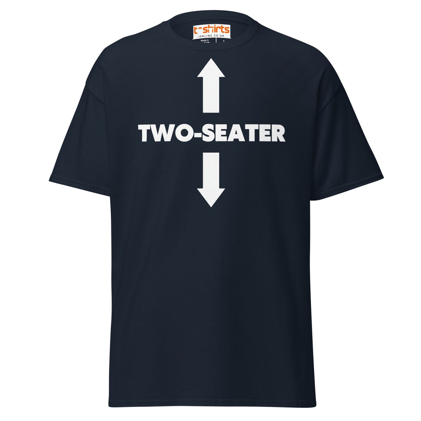 Two - Seater T-Shirt | Funny Adult Humor Tee - Navy - T-Shirts Online