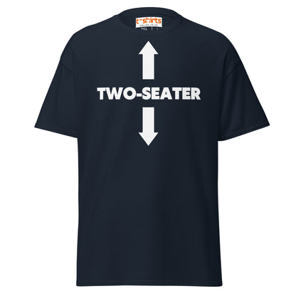 Two - Seater T-Shirt | Funny Adult Humor Tee - Navy - T-Shirts Online