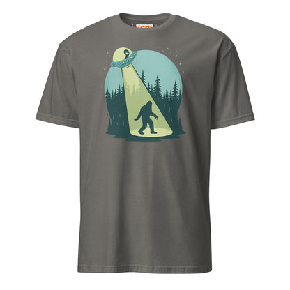 UFO Sasquatch T-Shirt | Funny Alien Bigfoot Tee - Charcoal - T-Shirts Online