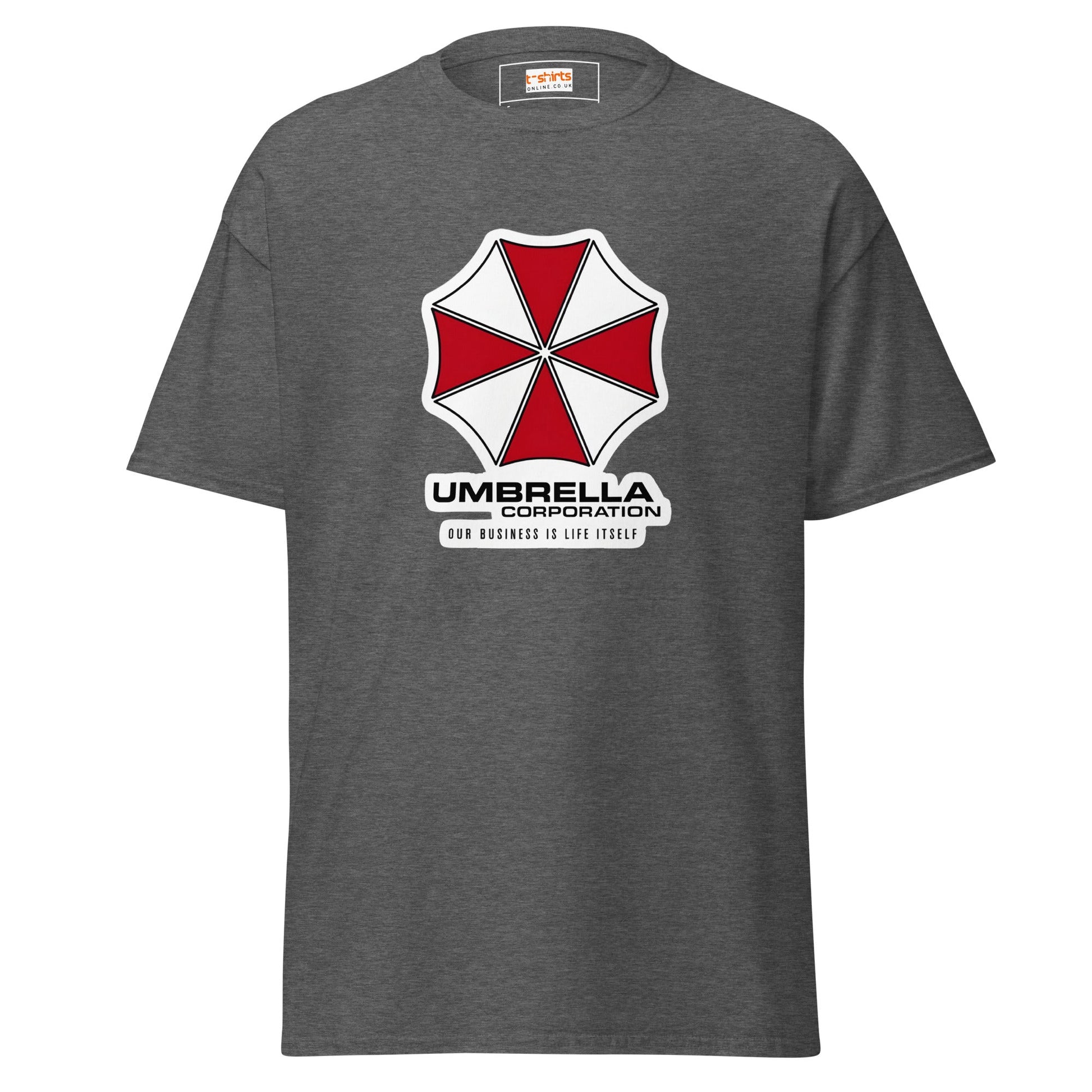 Umbrella Corp | Resident Evil T-Shirt - Dark Heather - T-Shirts Online