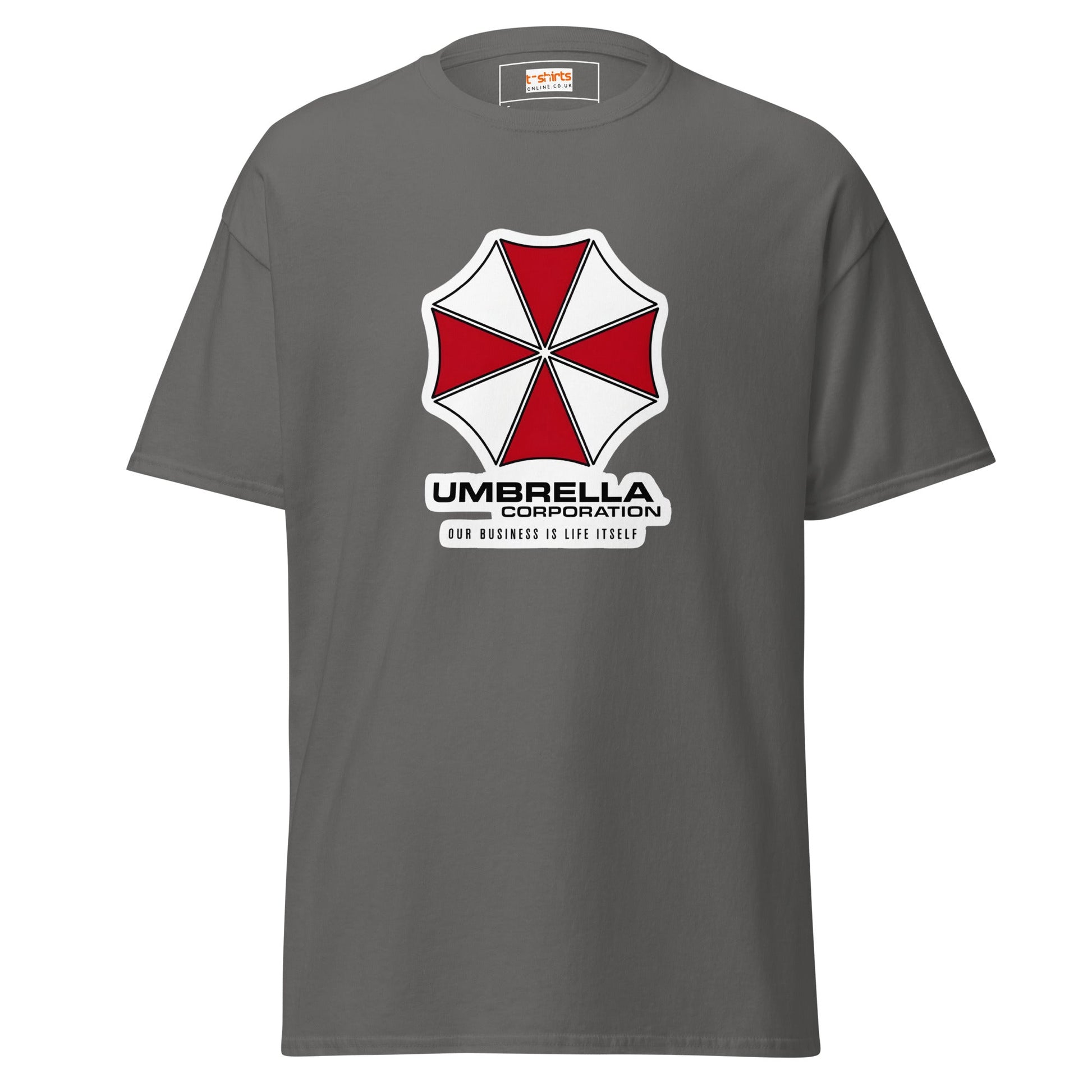 Umbrella Corp | Resident Evil T-Shirt - Charcoal - T-Shirts Online
