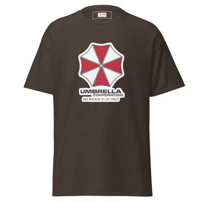 Umbrella Corp | Resident Evil T-Shirt - Dark Chocolate - T-Shirts Online