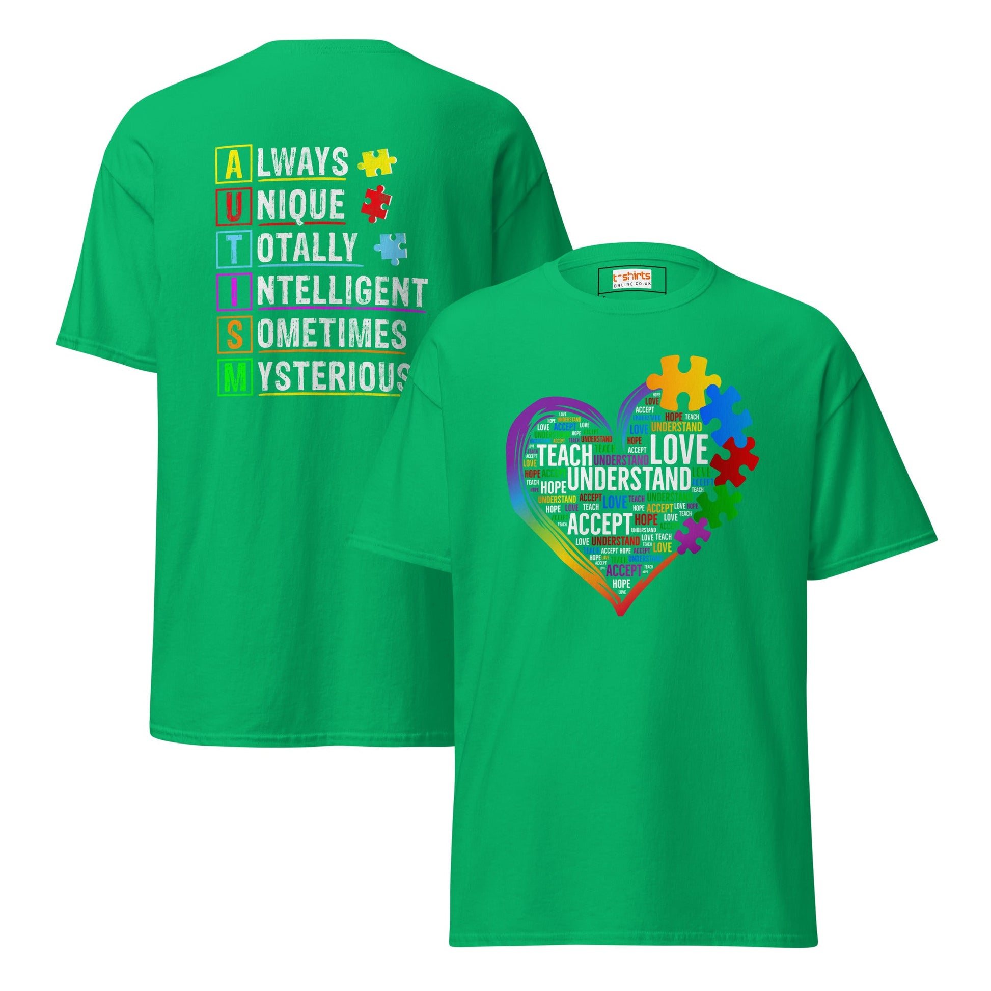Understand Autism | Autism T-Shirt - Irish Green - T-Shirts Online