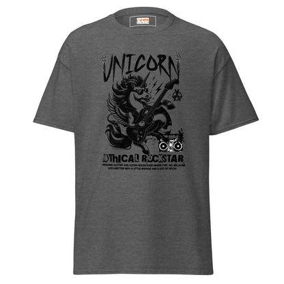 Unicorn Mythical Rockstar T-Shirt - Dark Heather - T-Shirts Online