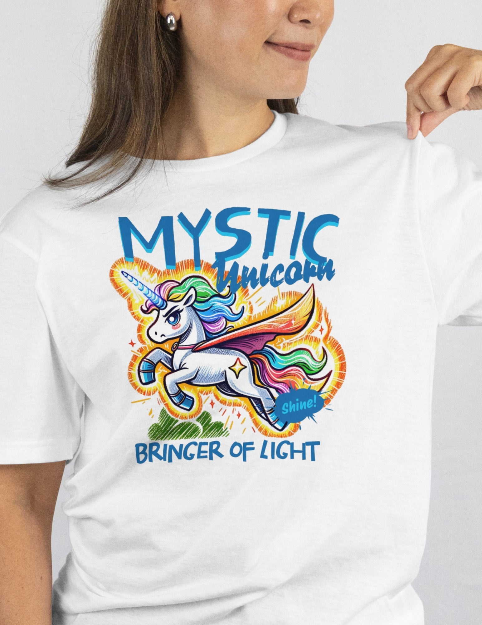 Unicorn T-Shirt | Fantasy Graphic Tee - Black - T-Shirts Online