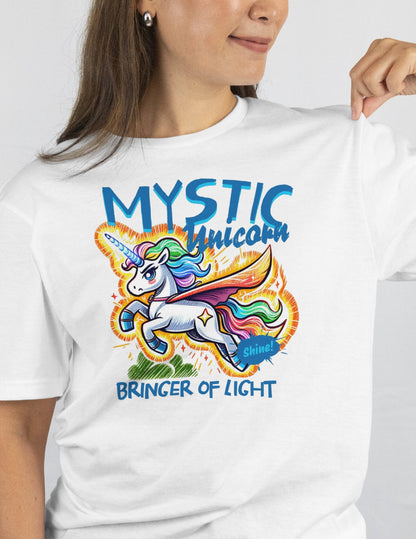 Unicorn T-Shirt | Fantasy Graphic Tee - Black - T-Shirts Online