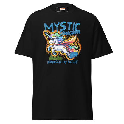Unicorn T-Shirt | Fantasy Graphic Tee - Black - T-Shirts Online