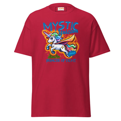 Unicorn T-Shirt | Fantasy Graphic Tee - Cardinal - T-Shirts Online