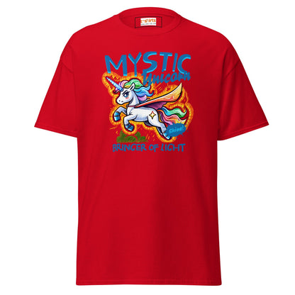Unicorn T-Shirt | Fantasy Graphic Tee - Red - T-Shirts Online