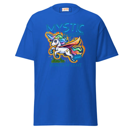 Unicorn T-Shirt | Fantasy Graphic Tee - Royal - T-Shirts Online