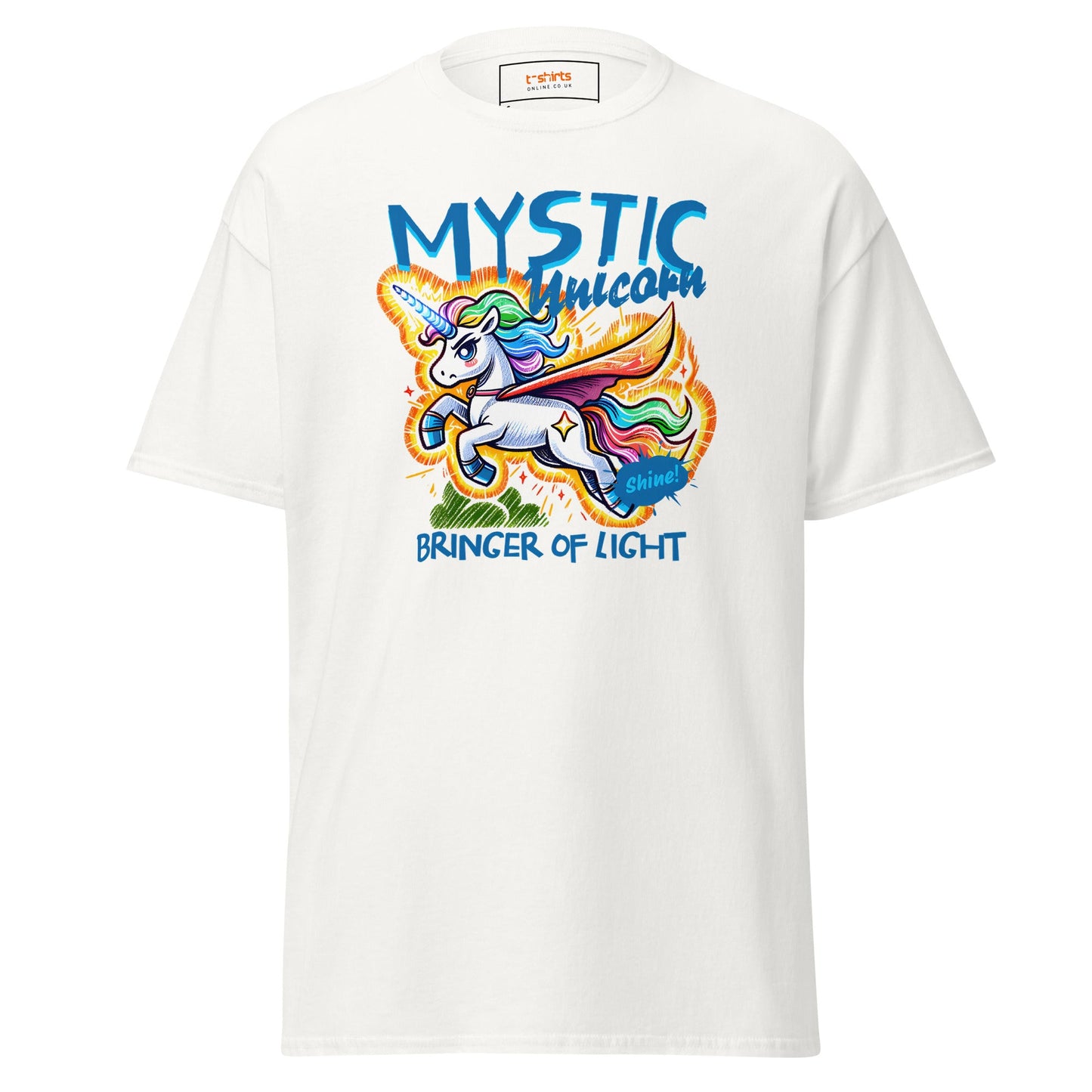 Unicorn T-Shirt | Fantasy Graphic Tee - White - T-Shirts Online