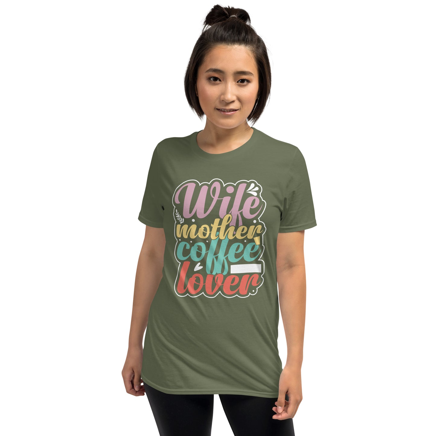 Wife Mother Coffee Lover T-Shirt - Color - T-Shirts Online