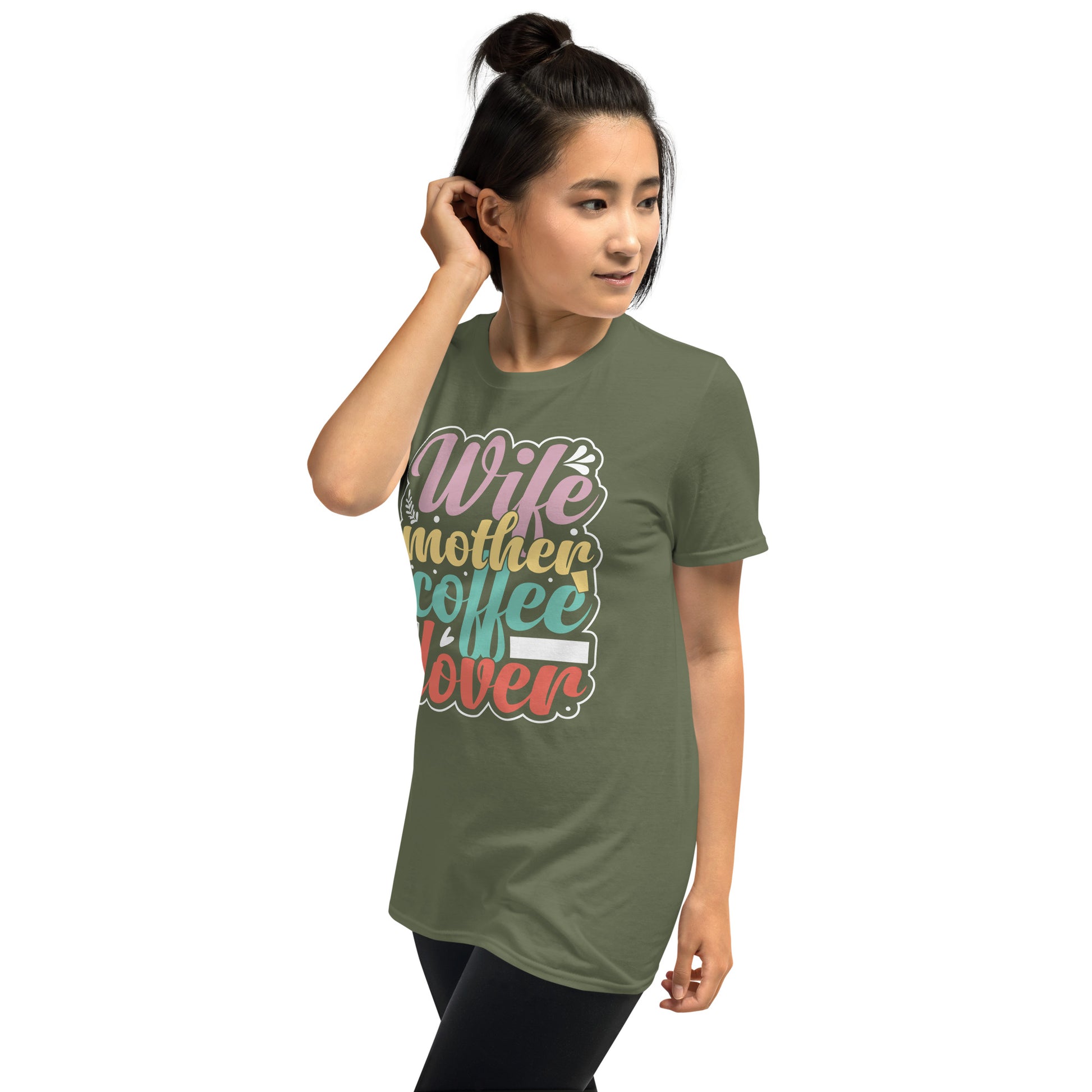Wife Mother Coffee Lover T-Shirt - Color - T-Shirts Online