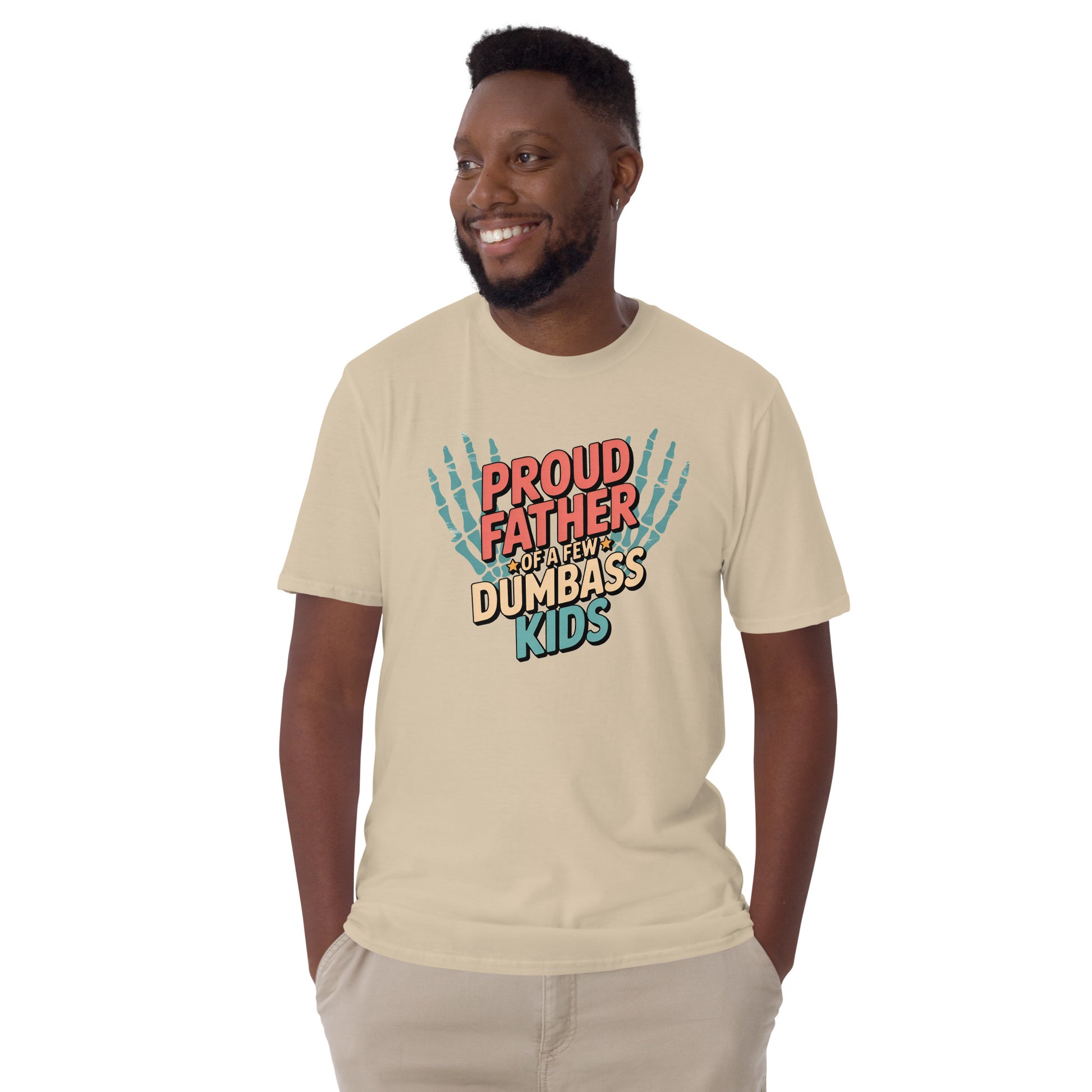 Proud Father of Dmbass Kids T-Shirt - Sand - T-Shirts Online