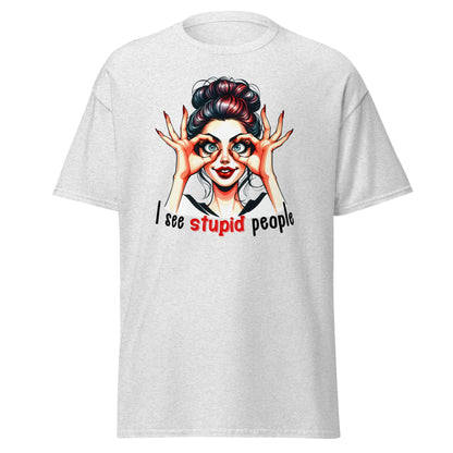 I See Stupid People | Retro T-Shirt