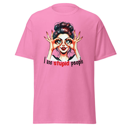 I See Stupid People | Retro T-Shirt