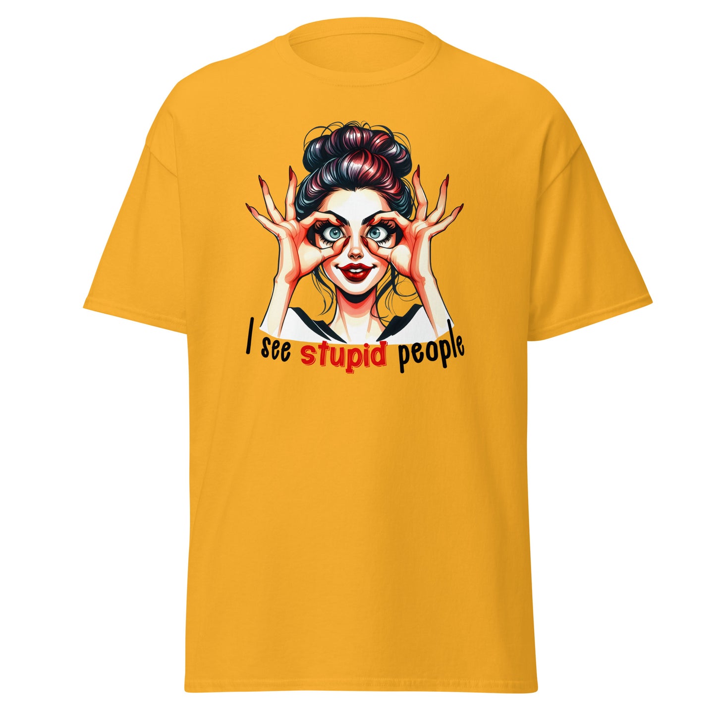 I See Stupid People | Retro T-Shirt