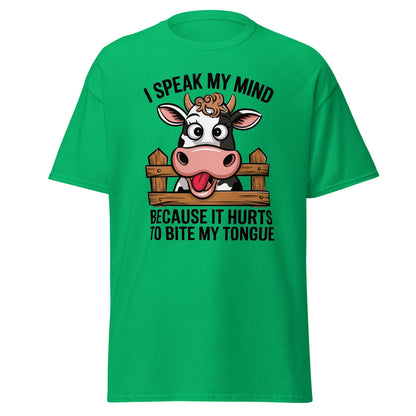 Speak My Mind | Funny Cow T-Shirt