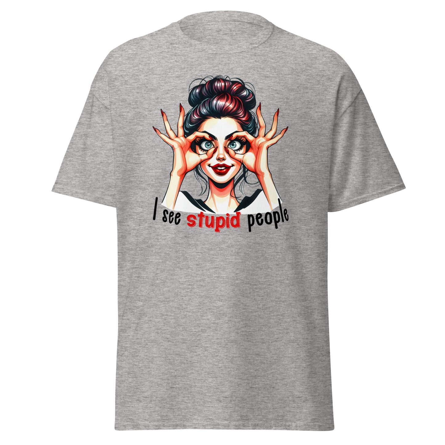 I See Stupid People | Retro T-Shirt