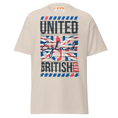 United Kingdom England T-Shirt | British Flag Streetwear - Natural - T-Shirts Online