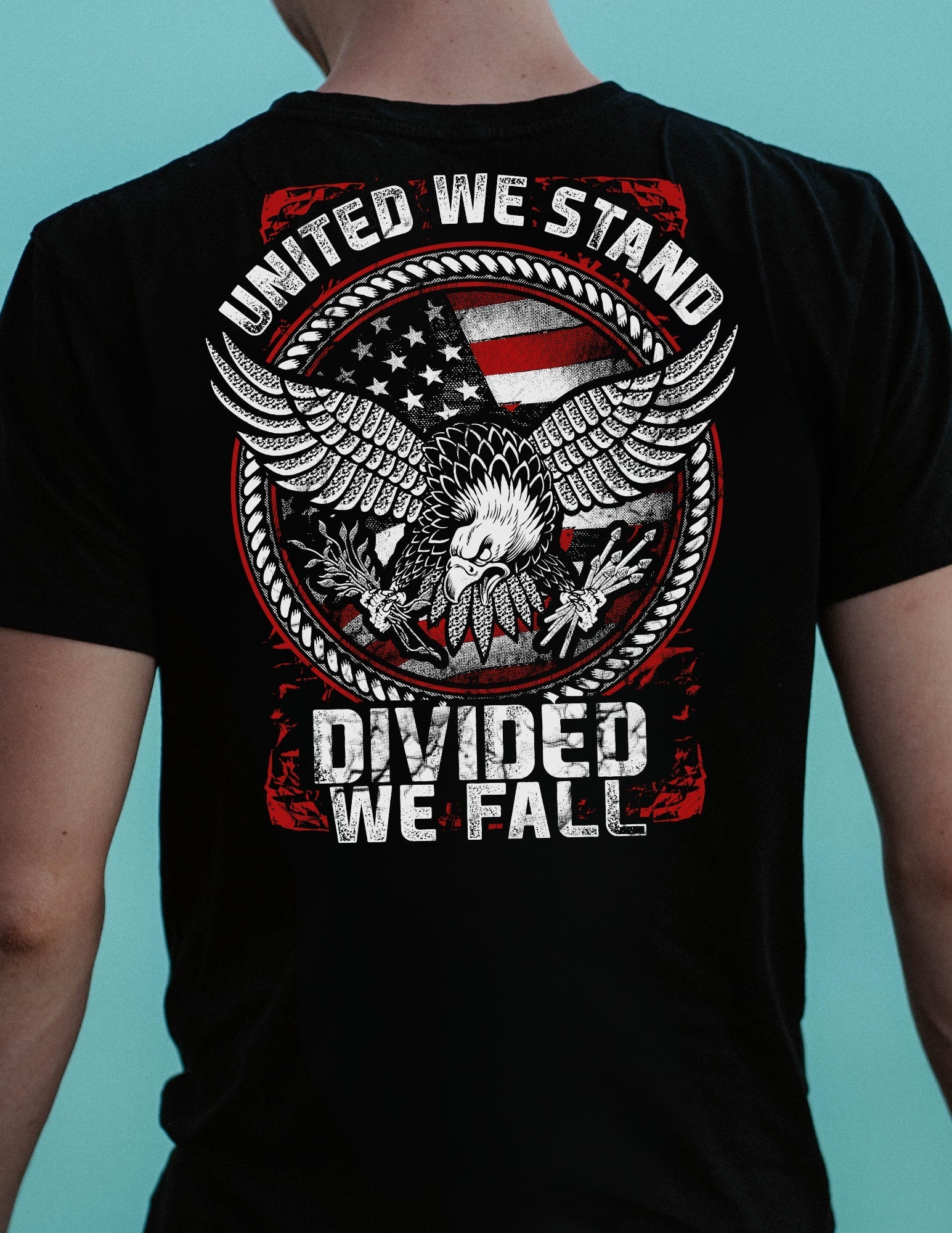 United We Stand T-Shirt | Armed Forces T-Shirt - Black - T-Shirts Online