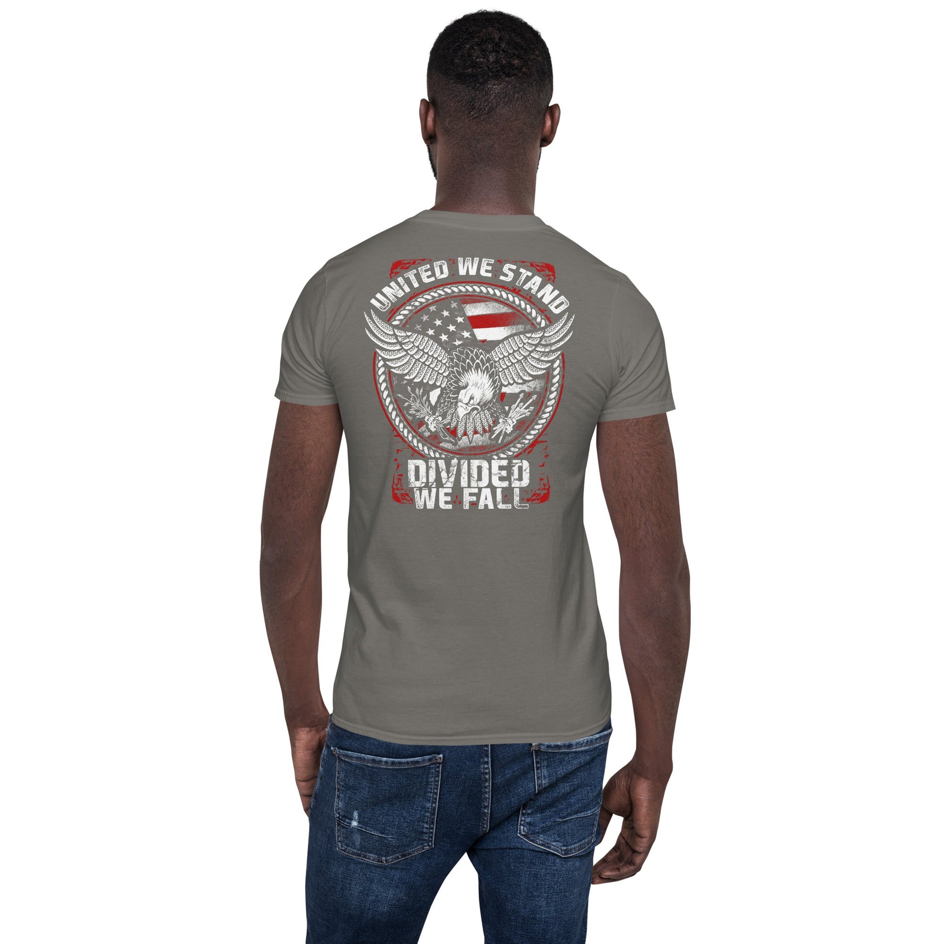 United We Stand T-Shirt | Armed Forces T-Shirt - Charcoal - T-Shirts Online