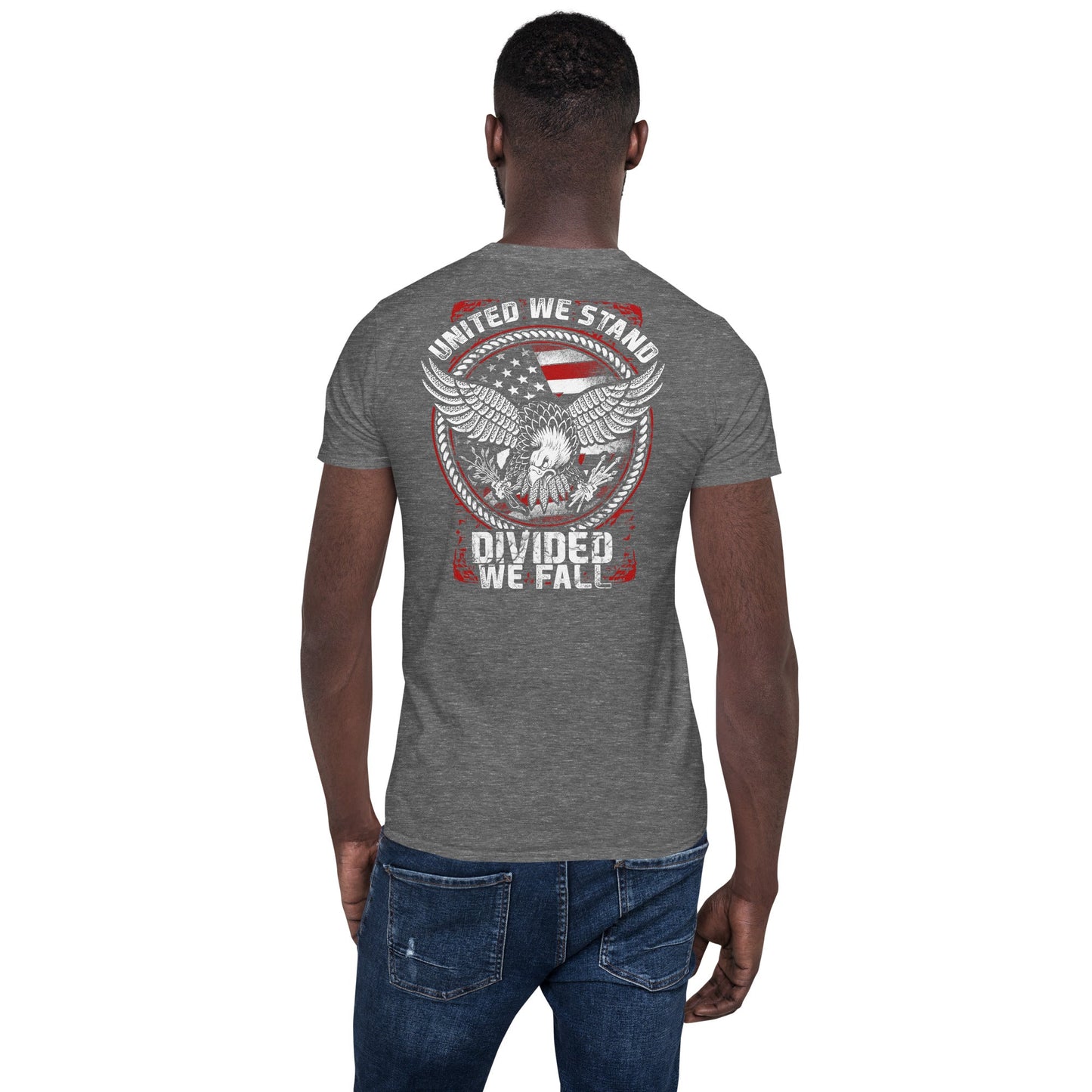 United We Stand T-Shirt | Armed Forces T-Shirt - Graphite Heather - T-Shirts Online