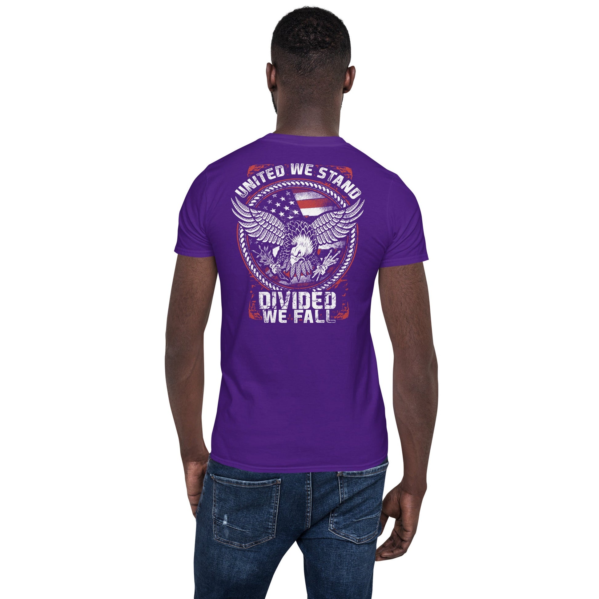 United We Stand T-Shirt | Armed Forces T-Shirt - Purple - T-Shirts Online
