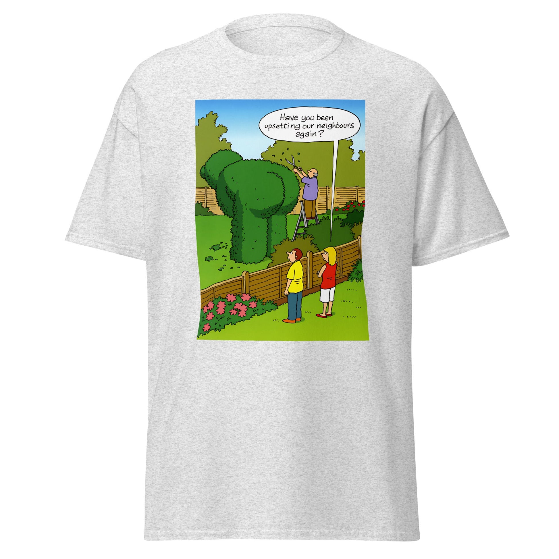 Upsetting Neighbour | Meme T-Shirt - Ash - T-Shirts Online