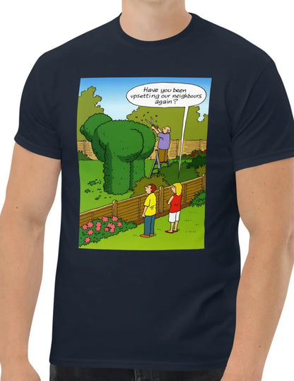 Upsetting Neighbour | Meme T-Shirt - Black - T-Shirts Online